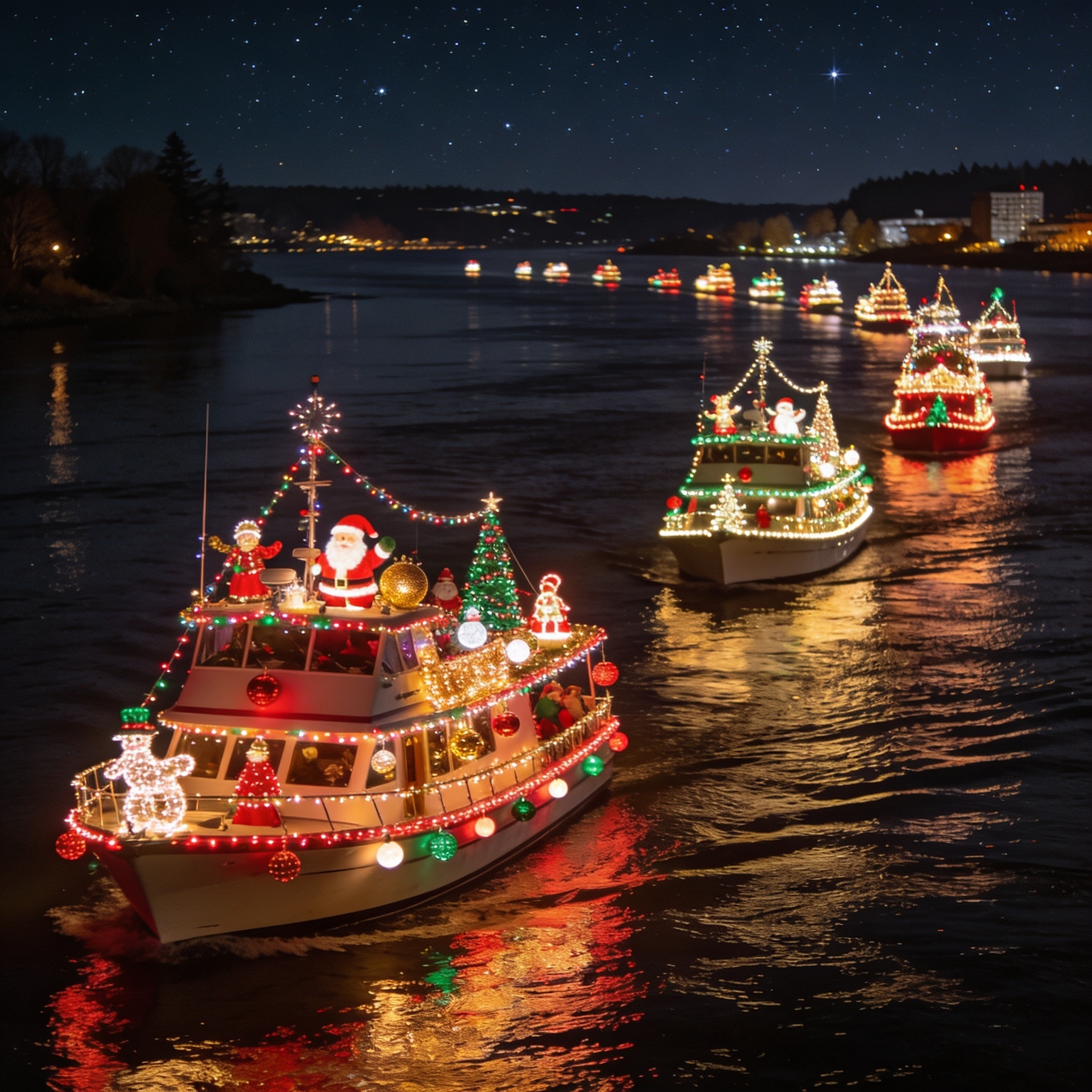 Lighted Boat Parade Cruise